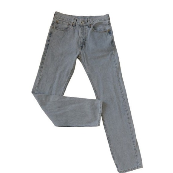 The Unbranded Brand Denim - Vintage Levi's 505 Light Wash Jeans | 90s Button Fly Straight Leg | W31 L34